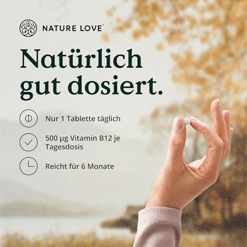 Vitamin B12-180 Tabletten - 500 µg pro Tablette - Beide aktiven Formen (Adenosyl- & Methylcobalamin) & Depotform - Ohne synthetische Zusätze, hochdosiert, vegan, laborgeprüft – Bild 5