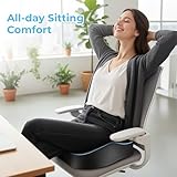 POOTACK Seat Cushions, Comfort Memory Foam Office Chair Cushion, Supportive Desk Chair Cushions Seat Pad for Office Chair/Car Seat/Gaming Chairs/Wheelchair, Large & Non-Slip - Image 7