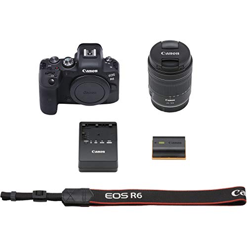 Image of Canon EOS R6 Full-Frame Mirrorless Camera + RF24-105mm F4-7.1 is STM Lens Kit, Black (4082C022)