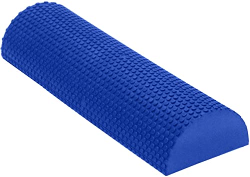 Image of High-Density EVA Foam Rollers | Deep Tissue Massager | Myofascial Release Textured Bumps | 18 inch / 45cm Half Roller |