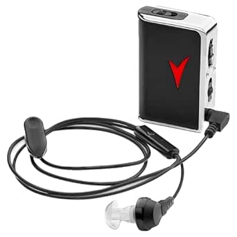 Personal Sound Amplifier - Voice Enhancer with 50dB Gain, Up to 100 Feet Range