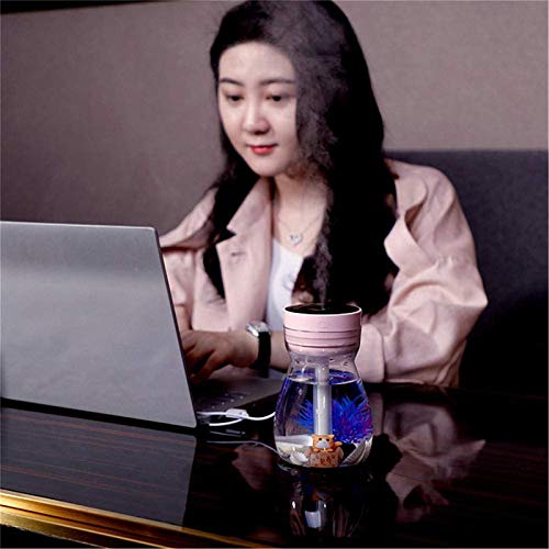 Micro Landscape Humidifiers, Mini Humidifier, Small Humidifier, Cute Humidifier,Car Humidifiers,Air Humidifier, Cool Mist Humidifiers For Bedroom Kids Office Desk Humidifier(Pink) #TOP5