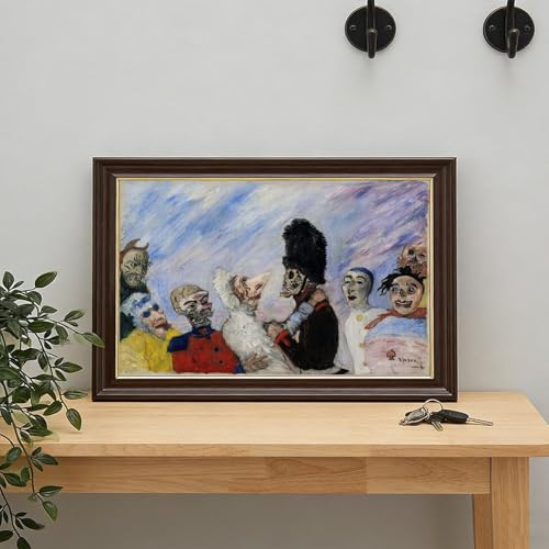 Impression toile James Ensor d'art avec cadre suspendu élégant - 7