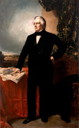 Imagen de lienzo de Millard Fillmore soluciona paredes vacias con arte clasico de 60x90cm