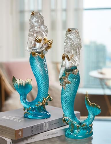 Estatua de Sirena para Decoración Moderna de Hogar miniatura 2