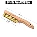 MAXMAN Brass Brush, Soft Brass Bristle Brush, Wire Brushes for Cleaning Metal Rust, Welds with 10