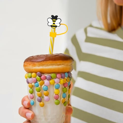 Housse de paille 10 mm en silicone Whaline pour gobelets de 1,2 l