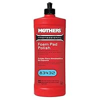 MOTHERS, Professional Foam Pad Polish 946mL, Red, 946 Millilitres