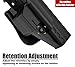 Level 3 Duty Holster for Glock 19 Glock 17 Gen 1 2 3 4 5, Glock 23 22 32 Gen 1 2 3 4, Glock 45 44 19X, Law Enforcement Duty Belt Holster, Adjustable Retention/Cant Gun Holster - Right Handed