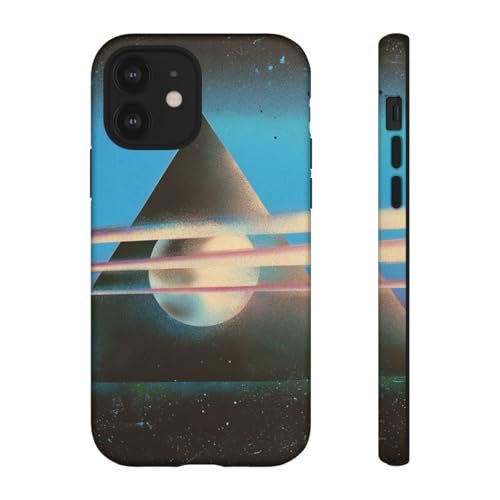 Coque rigide mate iPhone 12 pyramide noire pour sublimer votre style au quotidien