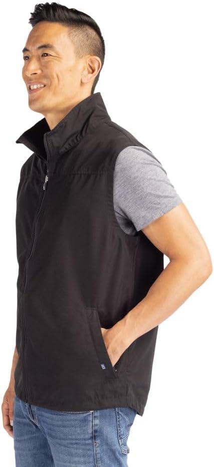 Cutter & Buck mens Charter Eco Full-zip Mens Big & Tall Vest - Image 6