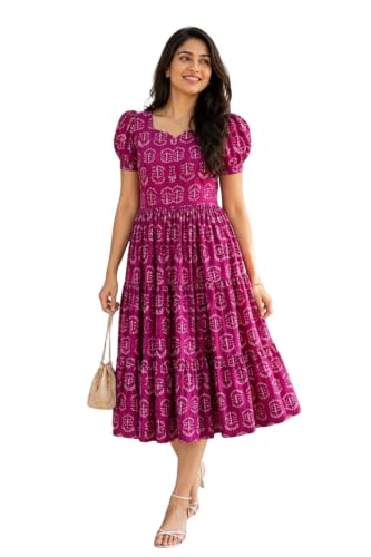 Image of Women's Rayon Printed A-Line Kurta