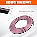 Car Interior Moulding Trim Strips, 33Ft/10M Universal Electroplating Decoration Filler Insert Strips, Styling Dashboard DIY Flexible Strip, Car Interior Trim Accessories with Installing Tool (Pink)