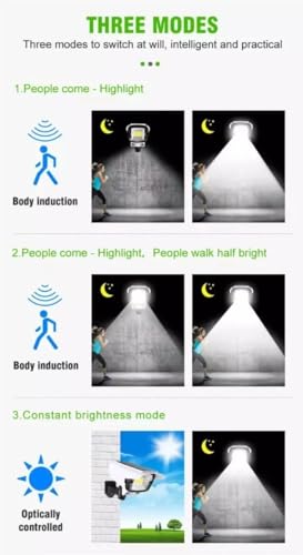 Image of Solar Light Outdoor 77 Led Motion Sensor Security Camera Shaped Wall Solar Lamp,Waterproof, Rotatable for Home, Outdoor, Garden, Balcony, and Patio with Remote Control. (Pack of 4)