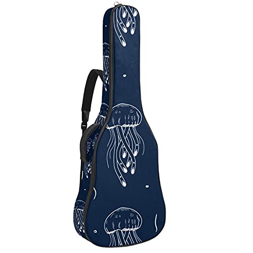 Housse guitare imperméable bleu marine pour protéger votre instrument de la pluie