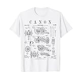 Canon 中世古代弾道デバイス 面白いヴィンテージ特許 Tシャツ
