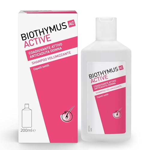 Biothymus Active Donna, Shampoing Volumateur Anti-Chute, pour Cheveux Fins et Fragiles, Pack 200 ml