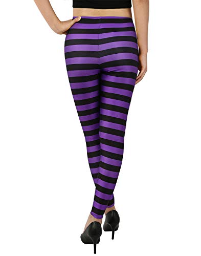 Hde Funny Printed Leggings Digital Print Black Purple Witch Tights thumb #5