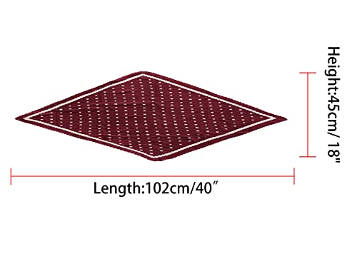 Allegra K 50s Pleated Neck Scarf for Women Rhombus Handkerchief Polka Dots Bandana Hair Wraps Headbands3