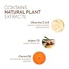 MAKARI Extreme Argan & Carrot Seed Oil Skin Toning 2-Piece Gift Set | Exfoliating Soap & Tone-Boosting Body Lotion | Botanical Self-Care Kit with Free Makeup Bag