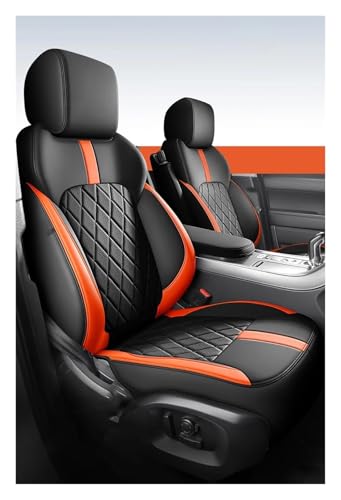 Housses de sièges en cuir Jeep Renegade et Patriot noir orange