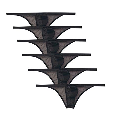 Mens Nylon Sexy Super Thin Soft Mesh Breathable Underpants Cool Design