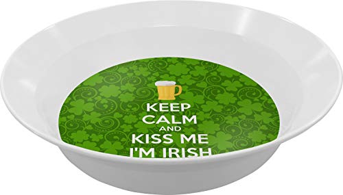 Personalized Kiss Me I'm Irish Melamine Bowl - 12 oz