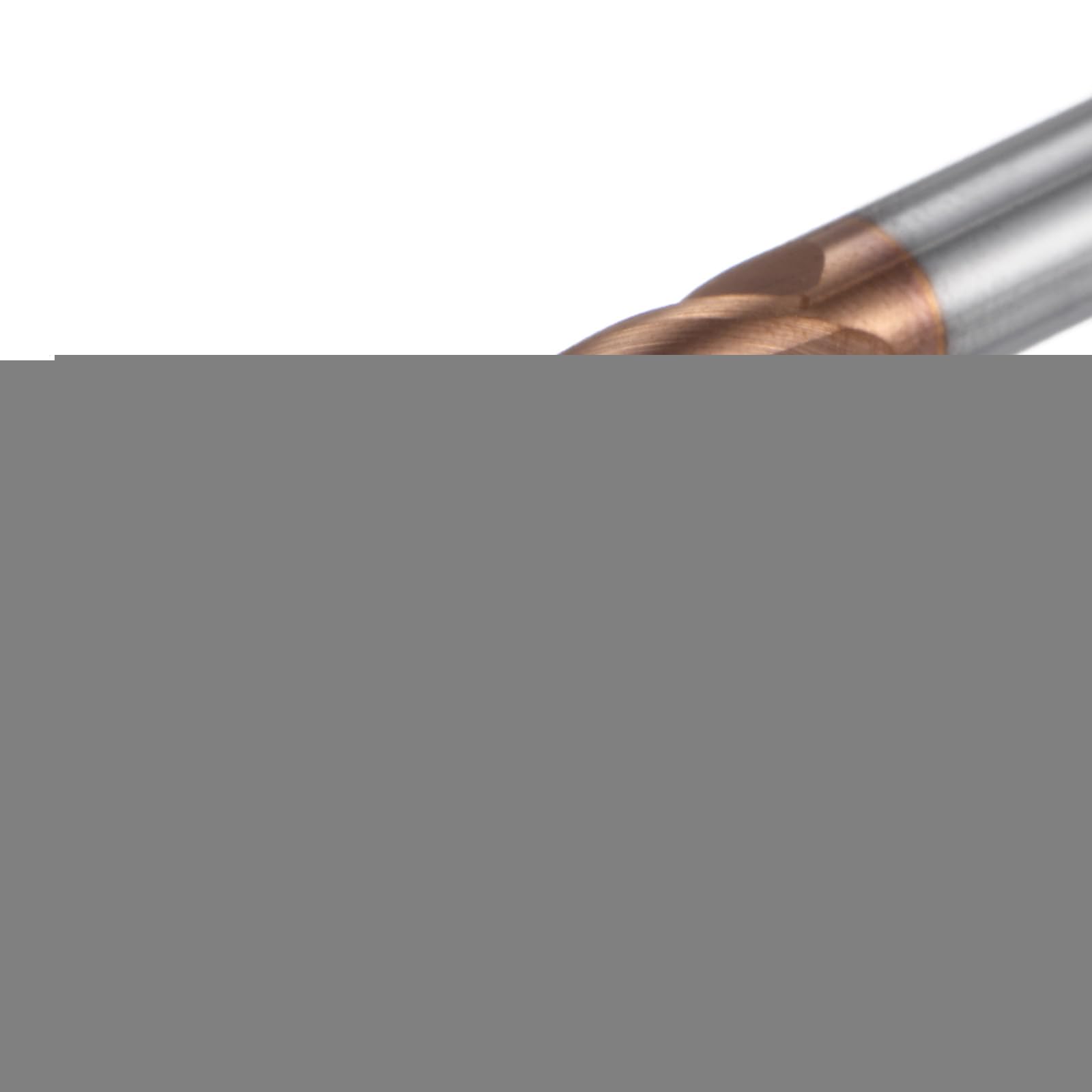 QUARKZMAN 5 szt. Frezy kwadratowe z węglika spiekanego 4 mm (5/32") średnica 4 mm (5/32") trzpień 75 mm (3") bardzo długi Hrc55 węglik wolframu mikroziarnisty 4 ostrza frezy aluminiowe miedź metal