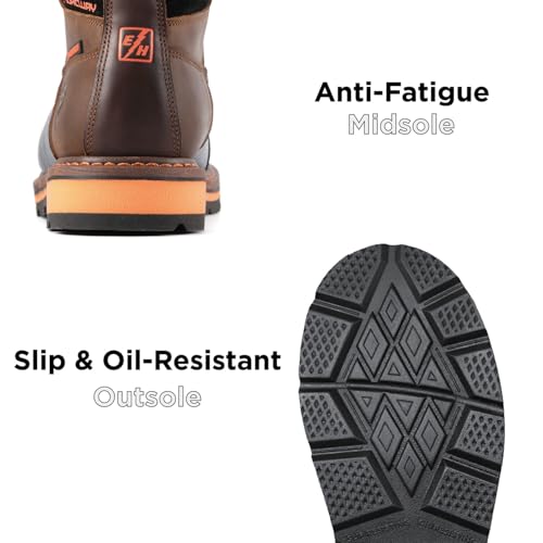 Image of SUREWAY 6in Waterproof Work Boots for Men, Leather, Soft /Composite Toe