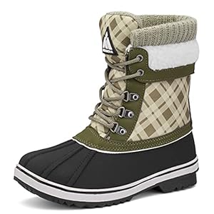 Mishansha Sneeuwlaarzen voor dames, warme winterlaarzen, outdoor, winterschoenen, veterlaarzen, trekkinglaarzen