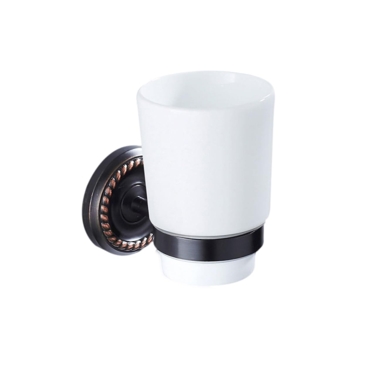 Zerodeko Portavasos de cerámica Taza de Almacenamiento de Pasta de Soporte para Cepillo de de baño Colgador de Tazas montado en la Pared envío Directo