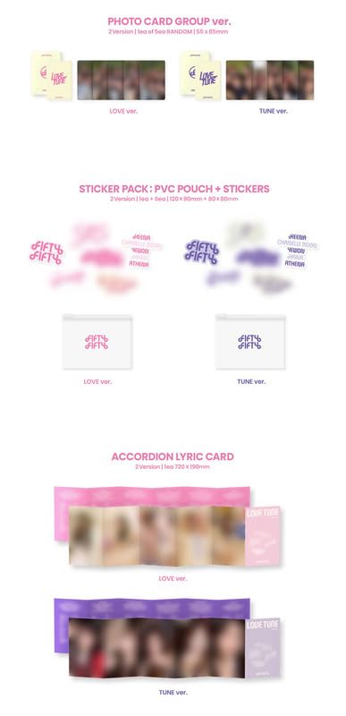 Amazon.com: FIFTY FIFTY Album - Love Tune LOVE ver. + TUNE ver