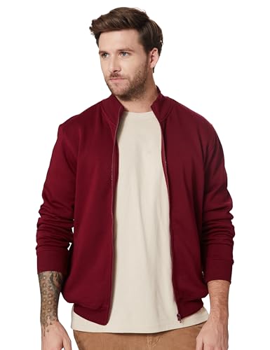 Image of Amazon Brand - Symbol Men Cotton Blend High Neck Fleece Sweatshirt