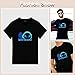 LED Activated Music T-Shirt Sound Luminous Equalizer for Adults and Kids Novelty Clothing Party DJ Music Show Wear(XXL, No19)
