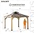 Sunjoy 11' X 11' Cedar Framed Wood Gazebo with Brown Double Steel Hardtop Roof Permanent Canopy for Garden, Backyard Shade, 11 x 11 ft-Chapman