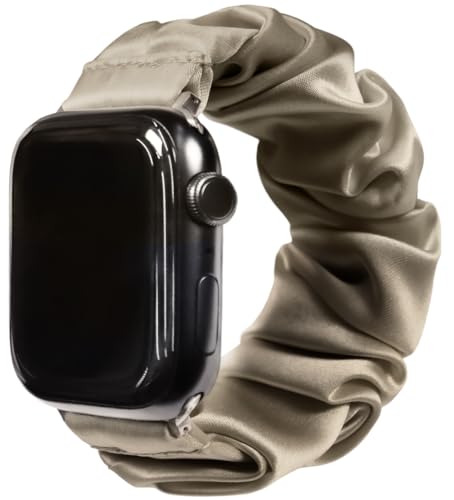 [COCOSILK] ���� �p �A�b�v���E�H�b�` �o���h ���f�B�[�X se 40mm 44mm 45mm �Ή� �V���N100�� apple watch �x���g �S�� �L�k �V���V�� ������� ���킢�� (�V���V��-42/44/45-13cm, �A�b�V���u��