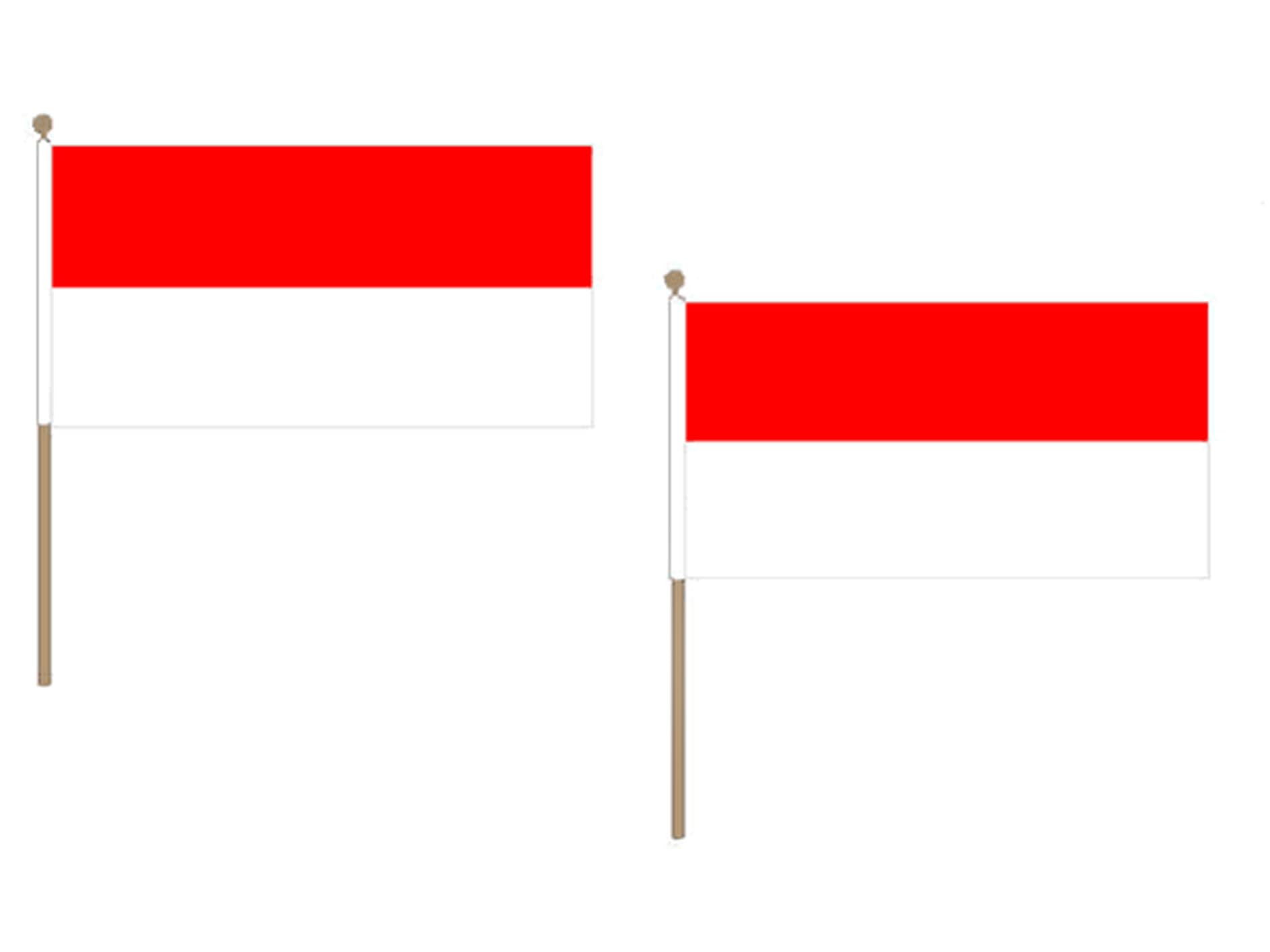 AZ FLAG Chorągiewka Indonezja 45x30 cm Poliester 100D Drewniany Maszt