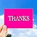 RXBC2011 Thank you for your order card Thanks Script Postcard Size 4x6 Inch Pack of 50 Hot Pink