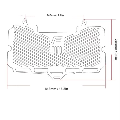 Cache radiateur moto pour F800R pour vos balades en toute sérénité - 5