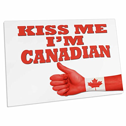3dRose Kiss me Im Canadian Desk Pad Place Mats