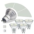 Goopig MR16 GU10 LED Dimmable Light Bulb, Energy Efficient 7W Equivalent 75W, GU10 Base, Daylight White 5000K, 750 Lumens, 120° Flood Beam, Stepless Dimmable Light, 25,000 Hours Lifetime, 4-Pack