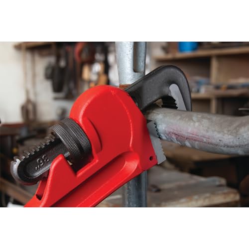 Image of Performance Tool W1133-36B 36 in. Adjustable Steel Pipe Wrench, Red
