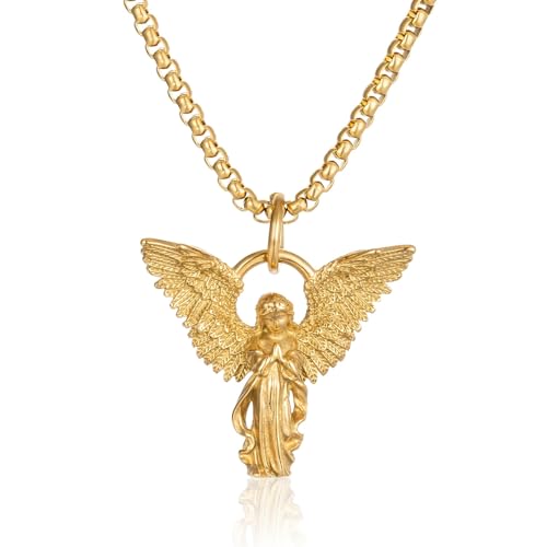 Collar de ángel de la guarda vintage hip hop ideal para regalar en ocasiones especiales