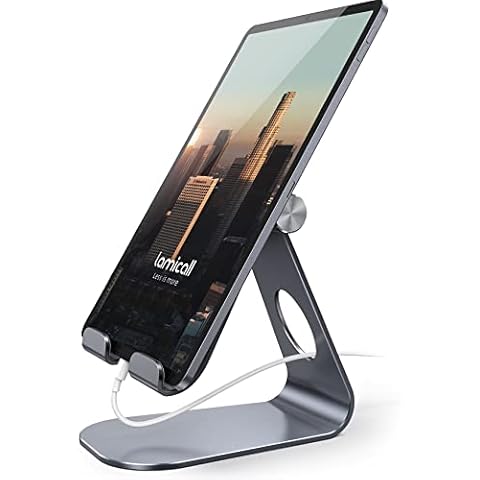 Lamicall Tablet Ständer Verstellbare, Tablet Halterung - Universal Halter, Halterung, Dock für 2022 iPad Pro 9.7, 10.5, 11, 12.9, iPad Air Mini 2 3 4, Samsung Tab Cover