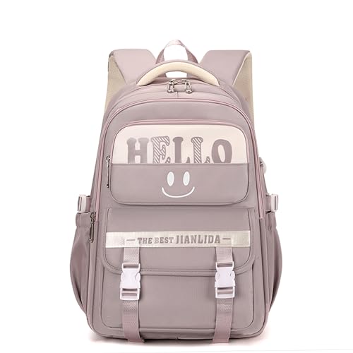 Mochila Feminina Escolar Juvenil Multiuso Antifurto Mochila para Notebook Impermeavel Reforçada Multifuncional Viagem (Roxo)