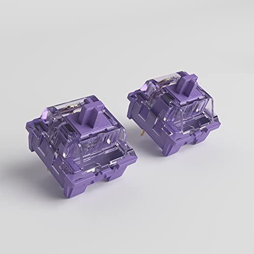 Akko Cs Switches, 3 Pin 36Gf Tactile Switch Compatible For Mx Mechanical Keyboard (45 Pcs, Lavender Purple) #TOP4