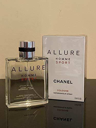LARGE 3.4 FL OZ BOTTLE ALLURE HOMME SPORT COLOGNE