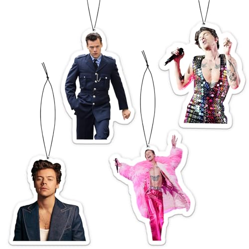GTOTd Singer Star Car Air Freshener Card 4Pack Lufterfrischer-Karte (Refreshing Ice Scent) Auto Rückspiegel Anhänger Sängerin Fans Geschenk Hängende Anhänger Zubehör Christmas Dekor