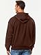 JMIERR Hoodie Herren Einfarbig Baumwolle mit Reißverschluss Pullover Langarm Sweatjacke Kapuzenpullover Sweatshirt,Braun L