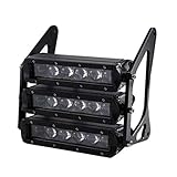 Flameer Motorcycle Three-tier LED Modified Headlights Fairing Headlamp For MSX125 - Black